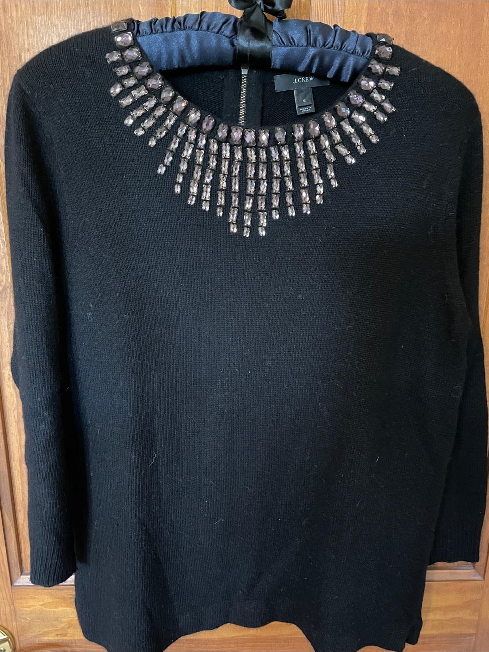 Jcrew Embellished Collar Sweater